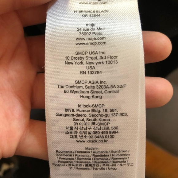 Maje Velvet-Trimmed Crepe Straight leg pants 38 - Picture 7 of 11